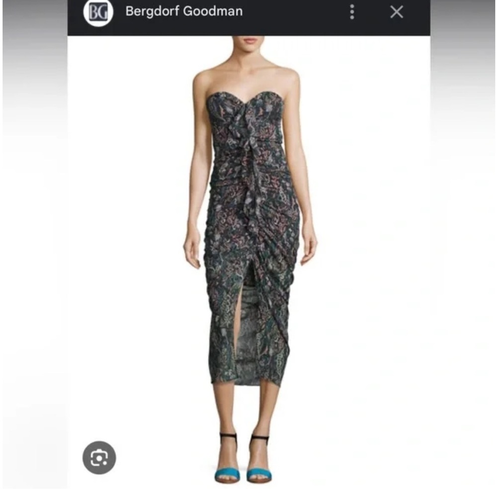 NWT Veronica Beard Strapless Ruched Dress